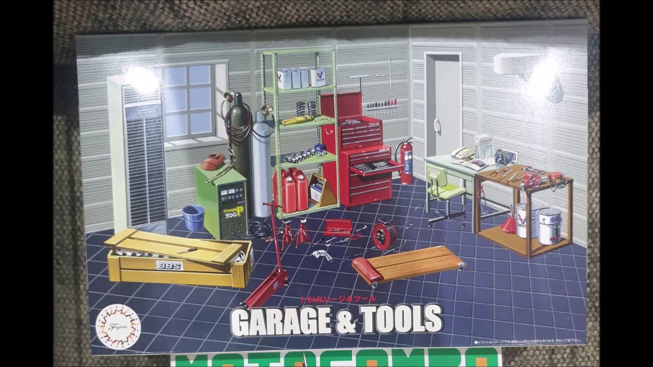 1/24 Fujimi Garage And Tools Set YouTube