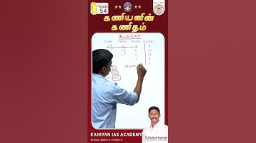 SUM 54 / 100 Days challenge l TNPSC-TNUSRBl V.Palanikumar l #studywithme #maths #motivation