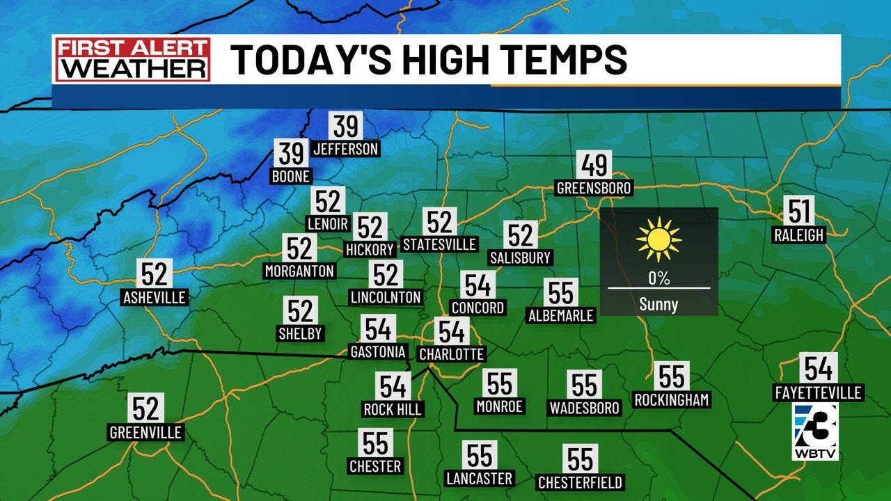 Rain expected this weekend ahead of big cool down in Charlotte - YouTube