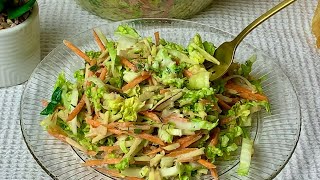 I eat this cabbage salad for dinner every day and LOSE WEIGHT without dieting!