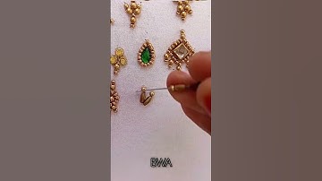 simple buttas design beginner aari work #aariworkbymeena#beginneraariwork #buttasdeaign