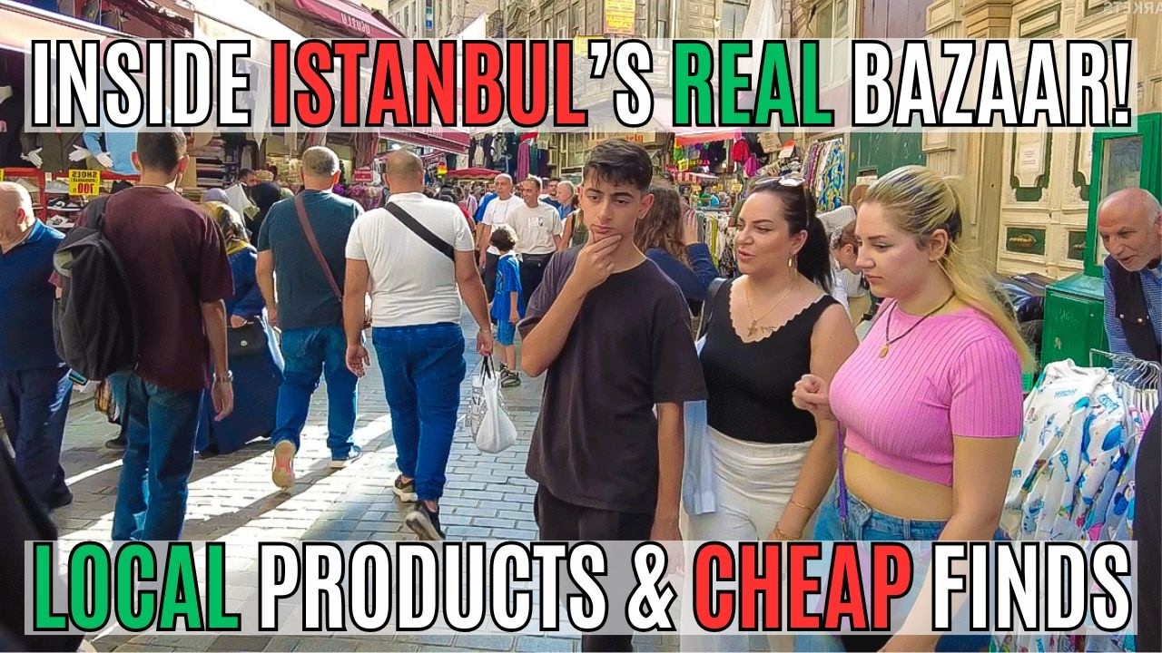 Istanbul Eminönü Old Bazaar Tour 2025 | Real Market Life, Local Products & Cheap Finds