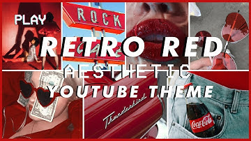 Red Aesthetic YouTube Channel Theme | Intro and Outro Template| Banner and Thumbnail Templates