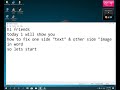 How to write text with image side by side in word