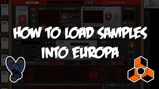 Famous How to Load Samples into Europa | Reason 10.1 Profile