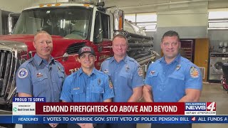 Edmond firefighters honored for helping man having a stroke