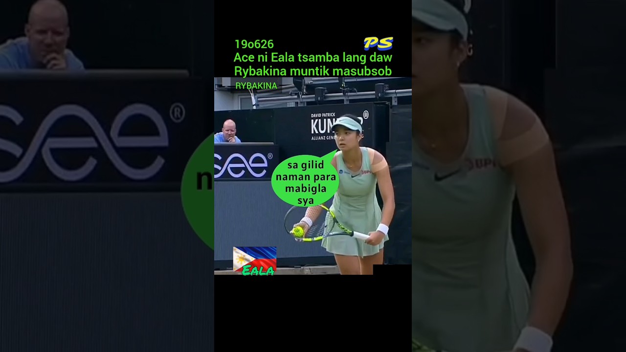 Alex Eala nag-serve ng dalawang ace, Rybakina muntik pang masubsob.