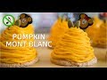 【No Music】かぼちゃのモンブランの作り方 Pumpkin Mont Blanc Cake (Squash Cake) Recipe【ASMR】