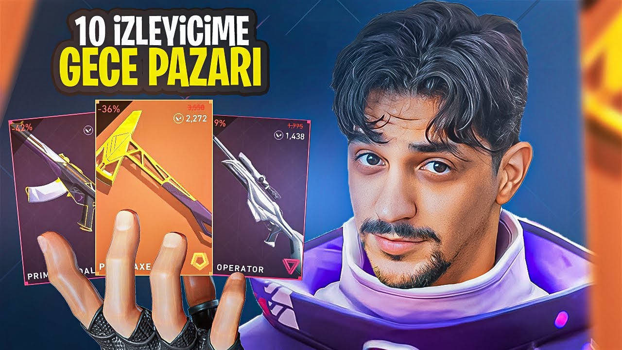 10 izleyicime gece pazarından istedikleri skinleri aldim | valorant