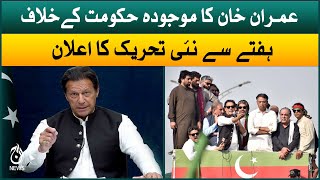 Imran Khan to start a movement against the government | Demanding early elections | Aaj News