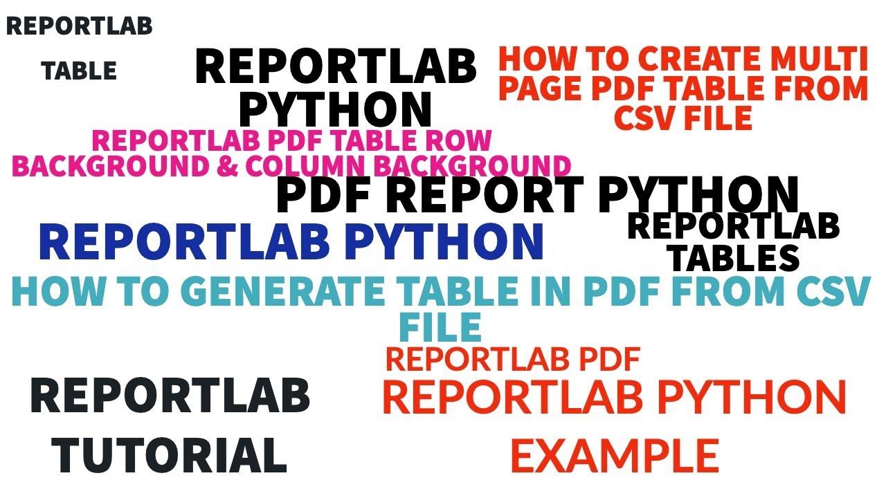 Reportlab. REPORTLAB Python. REPORTLAB init. REPORTLAB Word Wrap in Cells.