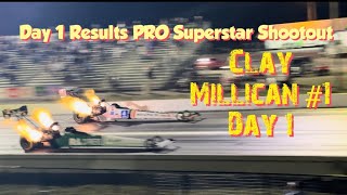 PRO Superstar Shootout #1 Qualifying Runs @claymillican25 goes to the TOP #race #racer #brother