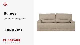El Dorado Furniture | Burney Power Reclining Sofa | Product Demo
