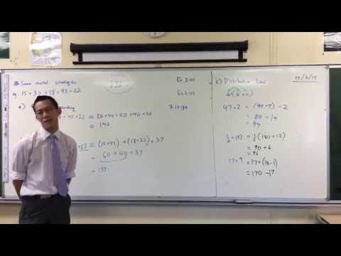 Mental Calculation Strategies (2 of 2: The Distributive Law)