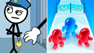 Thief Puzzle Vs Join Blob Clash 🕵‍♀️🧔👤😈 Max All Levels Android iOS Gameplay Ep 72