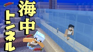 【カズクラ2020】秘密の海中トンネル出来ました！！！マイクラ実況 PART63