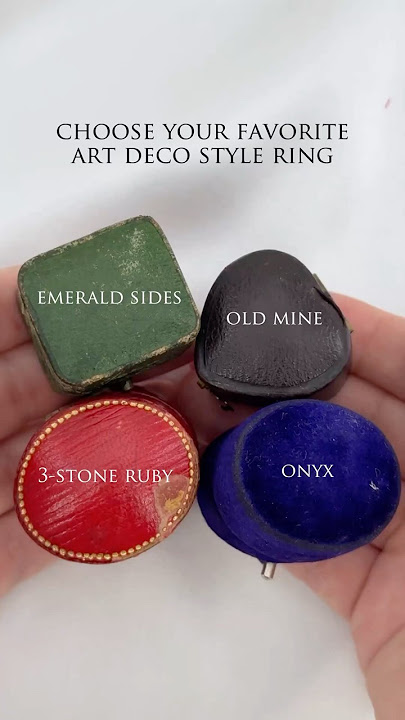 Which Art Deco style ring are you choosing? #artdeco #rings