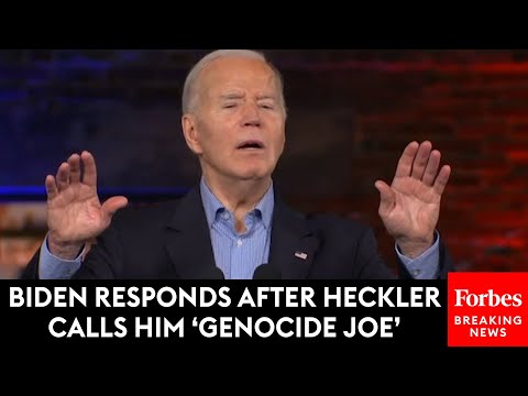 Heckler Calls Biden 'Genocide Joe' At Atlanta, Georgia Rally—Then The President Responds