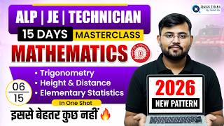 Details 🔥ALP/Technician Maths | RRB JE Maths | 15 days Master Class | Day - 6 | Sahil Sir Update