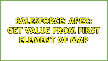 Salesforce: Apex: Get value from first element of Map