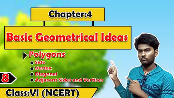 Polygons and Its Sides, Vertices and Diagonal | Basic Geometrical Ideas | Chapter 4 | Class 6