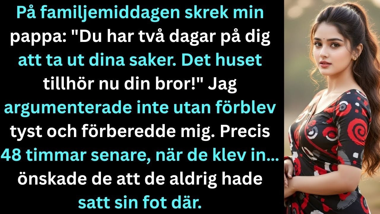 Jag satt vid middagsbordet och skrattade åt en kunds tapetval när pappa slog ner sitt glas. ”Vitney, du har två dagar på dig att hämta dina saker. Det här huset tillhör din bror nu.” Jag hade tömt...