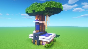 Minecraft Tutorial: How To Make A Modern Treehouse 2020