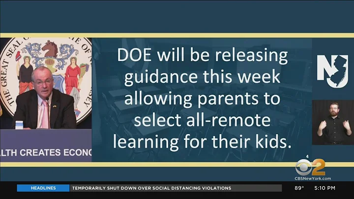 New Jersey To Allow Parents To Elect All-Remote Learning For Students
