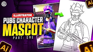 PUBG Character Mascot | Adobe Illustrator CC Tutorial | Urdu/Hindi | Part 1 | BOSS GFX