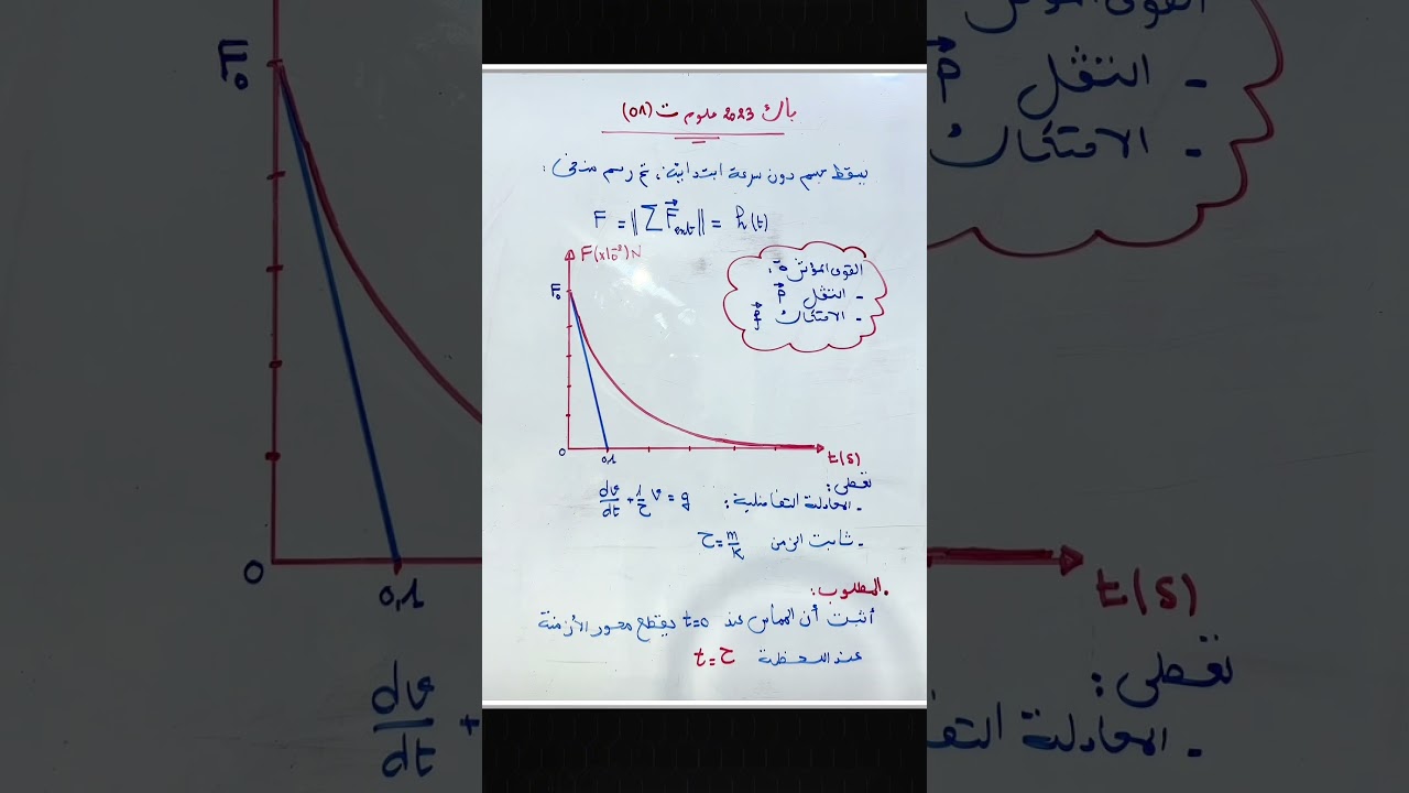 ⁨ سؤال مميز جدا في الميكانيك باك 2026⁩