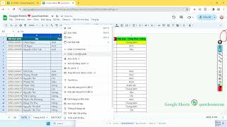 014 Thêm, xóa hàng, cột trong Google Sheets