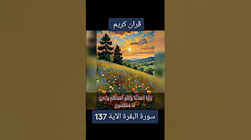قران كريم سورة البقرة الآية 137 قران كريم Quran لايك متابعه اكسبلور 