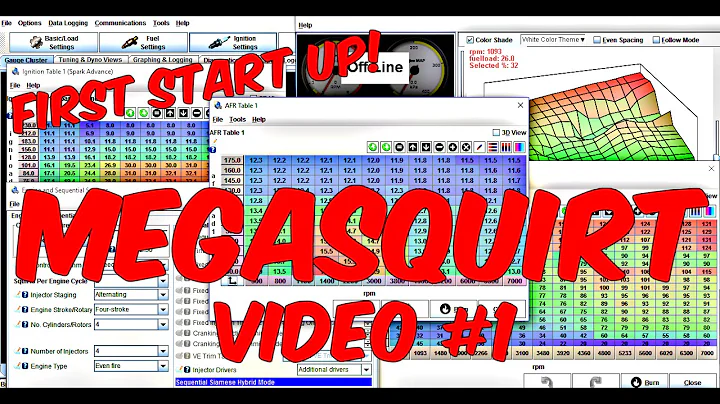 First Start Up On Megasquirt! (Tuning Video #1)