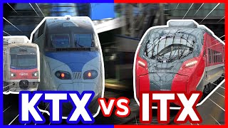 [Train RACE in Korea]Bullet train KTX vs Limited Express ITX-Maum