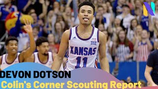 Kansas Jayhawks Devon Dotson Sophomore Scouting Report Colins Corner