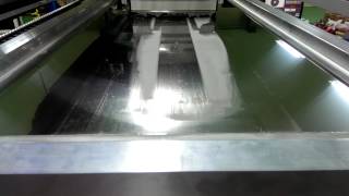 1500mm PCB Automatically Screen Printed by ESE LX-5 Fully Automatic Screen Printer