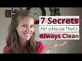 7 Secrets of Moms Who ALWAYS HAVE CLEAN HOMES | How to Keep Your House Clean All the Time With Kids!