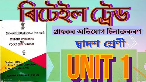 NSQF Level 4 ll Class XII ll Resolve customer concerns ll Unit 1 ll