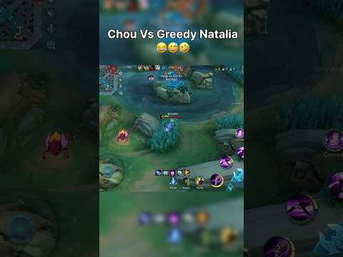 Chou Vs Greedy Natalia 😂😅🤣 #shorts #funny #mlbb #mobilelegends #mobilelegendsbangbang
