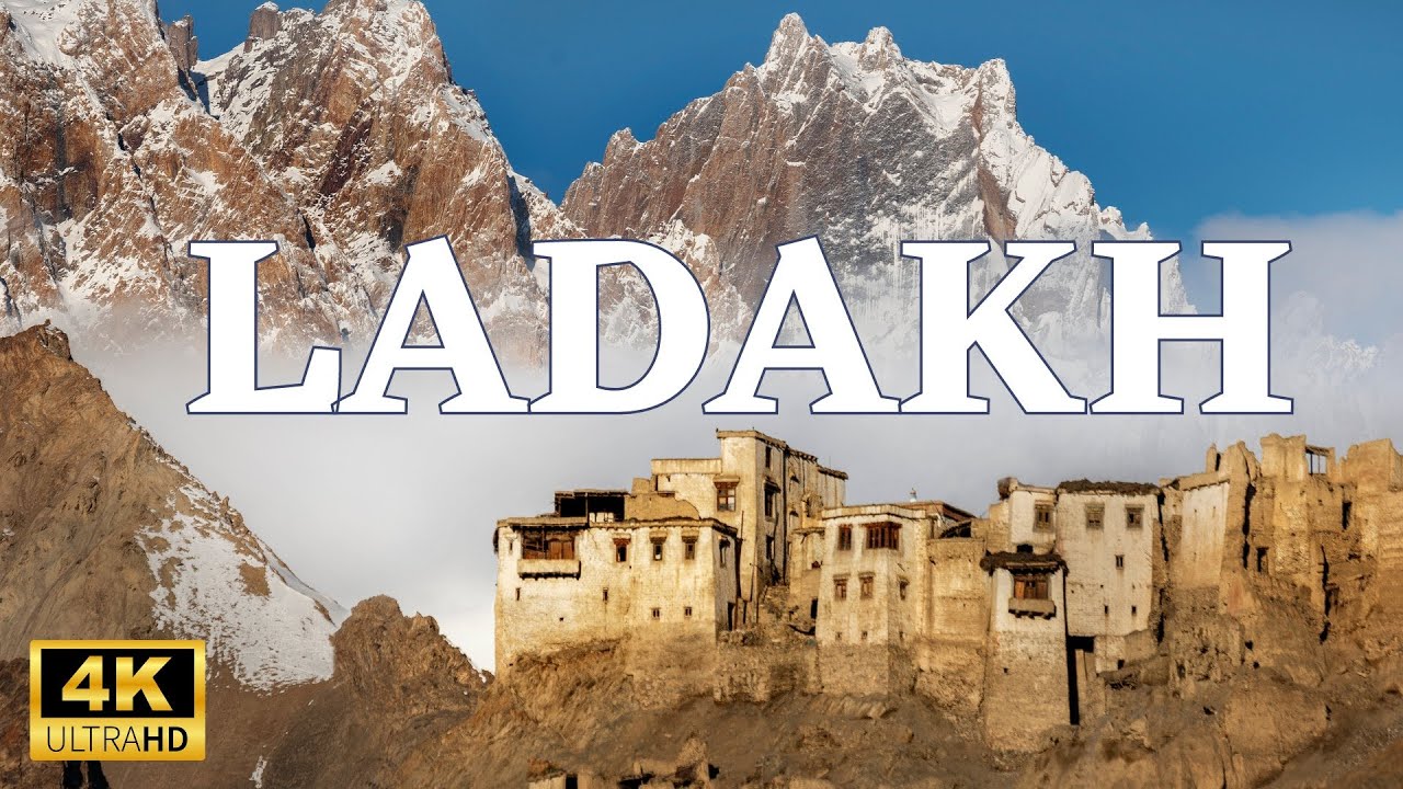 Flying over Ladakh - 4K Scenic  - Calming Music
