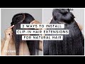 2 Ways to Install Melanj Hair Clip-in Extensions for Natural Hair