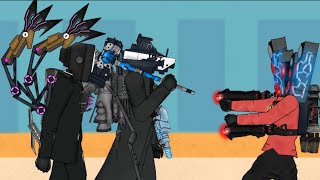 Upgraded Titan Cameraman & Titan Tv Man Vs Infected Upgraded Titan Speakerman, Acid Skibiditoilet