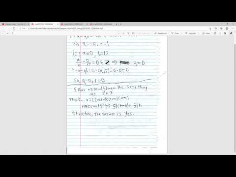 Abstract Algebra Section