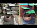 Amazing diy nature fountain aquarium from cement ideas  mr decor 154