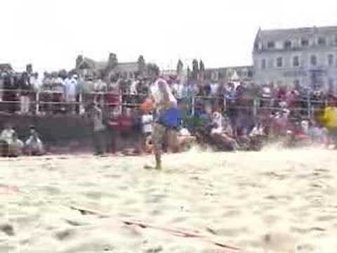 Action packed video documenting the excitement of the 2003 English Beach Handball Championships held in Weymouth, Dorset, England.