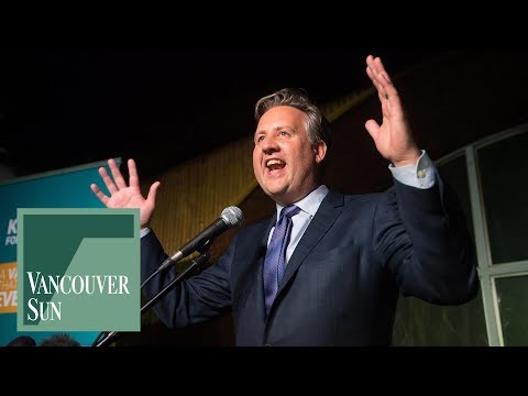 New Vancouver mayor Kennedy Stewart gives victory speech | Vancouver Sun