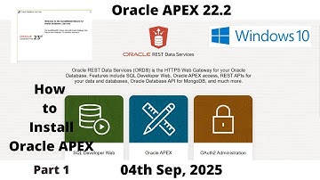 How to Install Oracle APEX 22.2 | DB 23ai Pluggable | Windows 10 | Omar Baig | Part 1