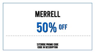 Merrell Discount Code 2025 May