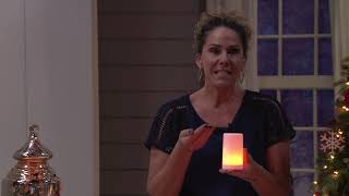 Set of 2 Dancing Flame Flameless Candles with Timer on QVC