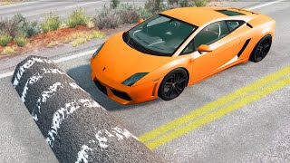 Cars vs Massive Speed Bumps #2 - BeamNG.Drive by The BeamNG Experiment 1,613,013 views 2 years ago 2 minutes, 4 seconds